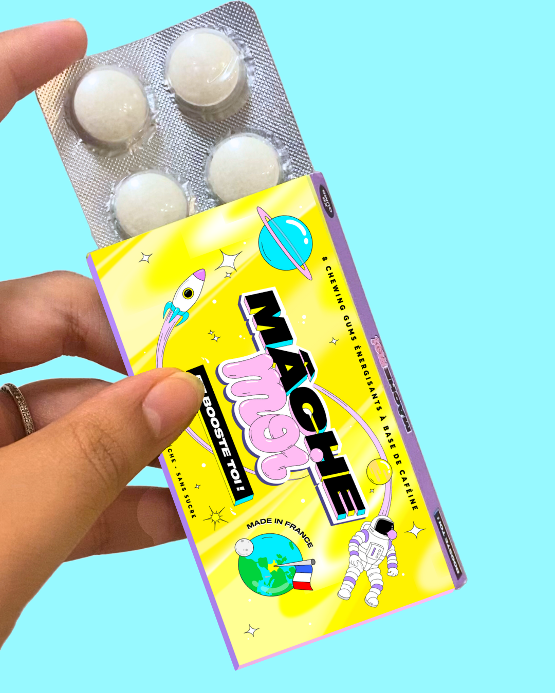 ⚡️ BOOSTE-TOI : Chewing-Gum Énergisant - Mâche-Moi ®